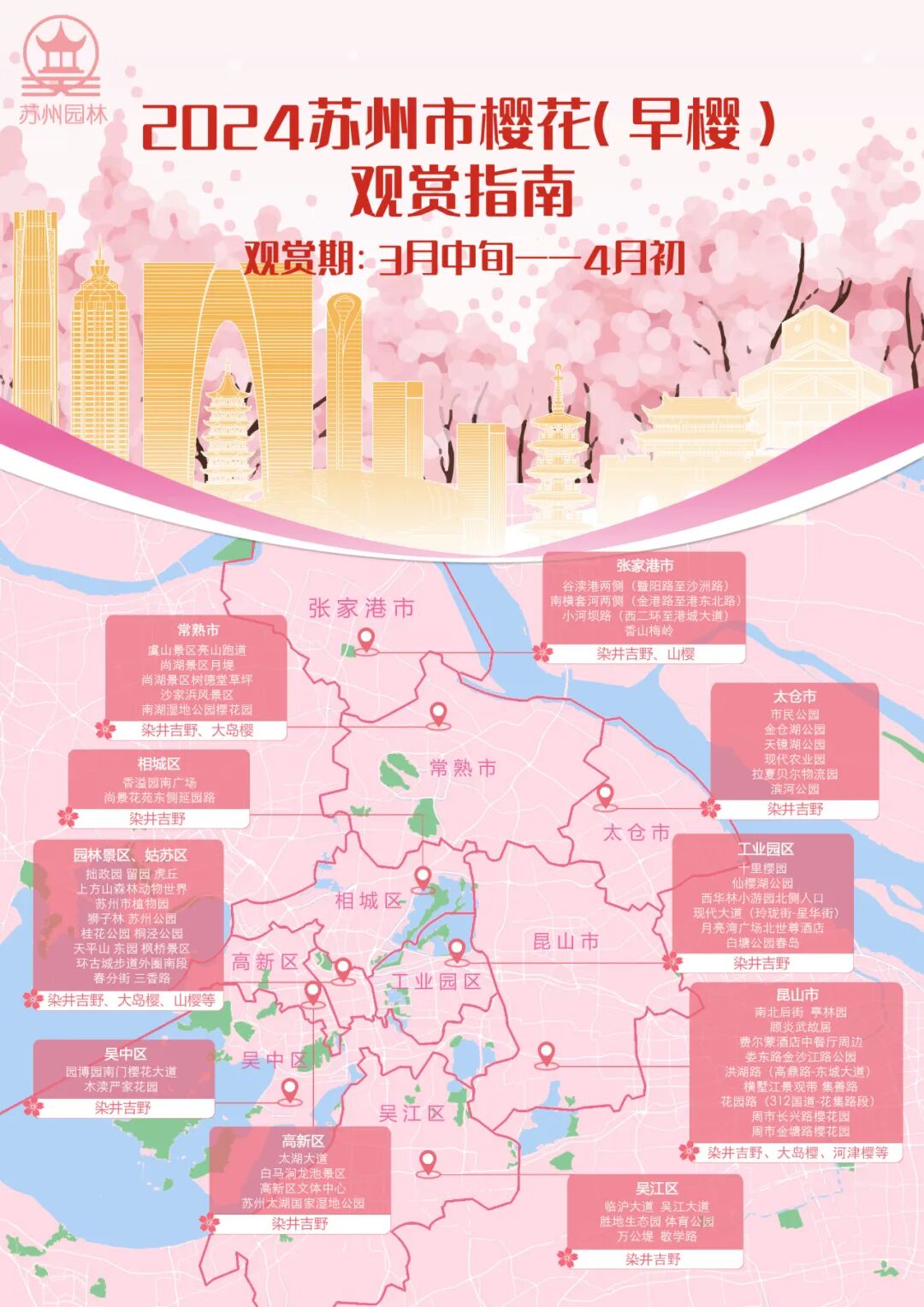 江苏十大赏樱胜地2025年排行榜前十名榜单出炉 江苏十大赏樱胜地2025年排行榜前十名榜单出炉