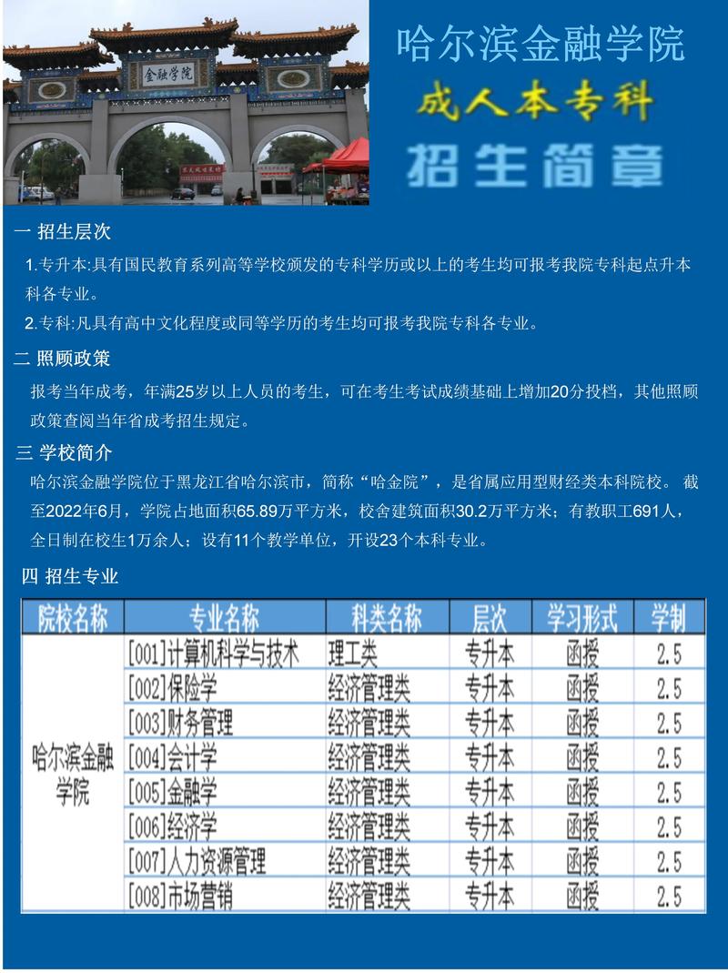 2026年哈尔滨金融学院招生章程 2026年哈尔滨金融学院招生章程