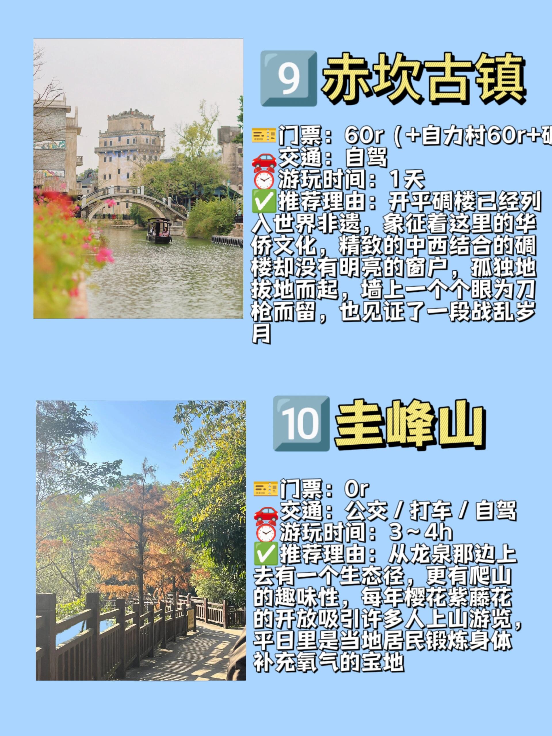 江门十大夏季旅游好去处2026年最新热度口碑双榜对比