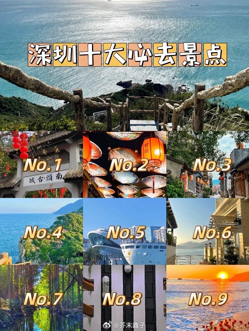 深圳十大秋季旅游好去处2026年本年度热度口碑双榜对比
