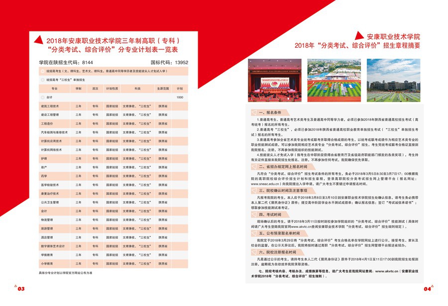 2026泉州华光职业学院高职分类考试招生章程