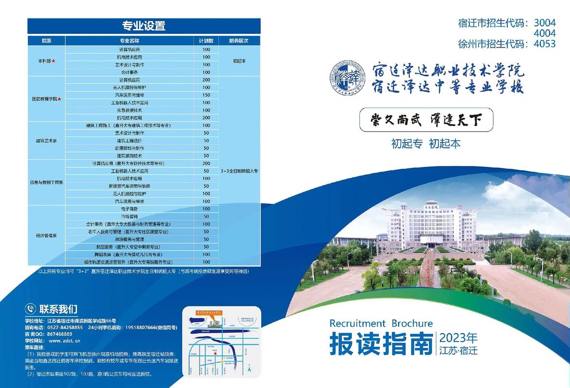 2026年宿迁泽达职业技术学院提前招生章程