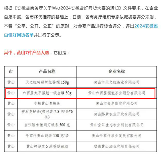 黄山十大特产2026年本年度热度口碑双榜对比