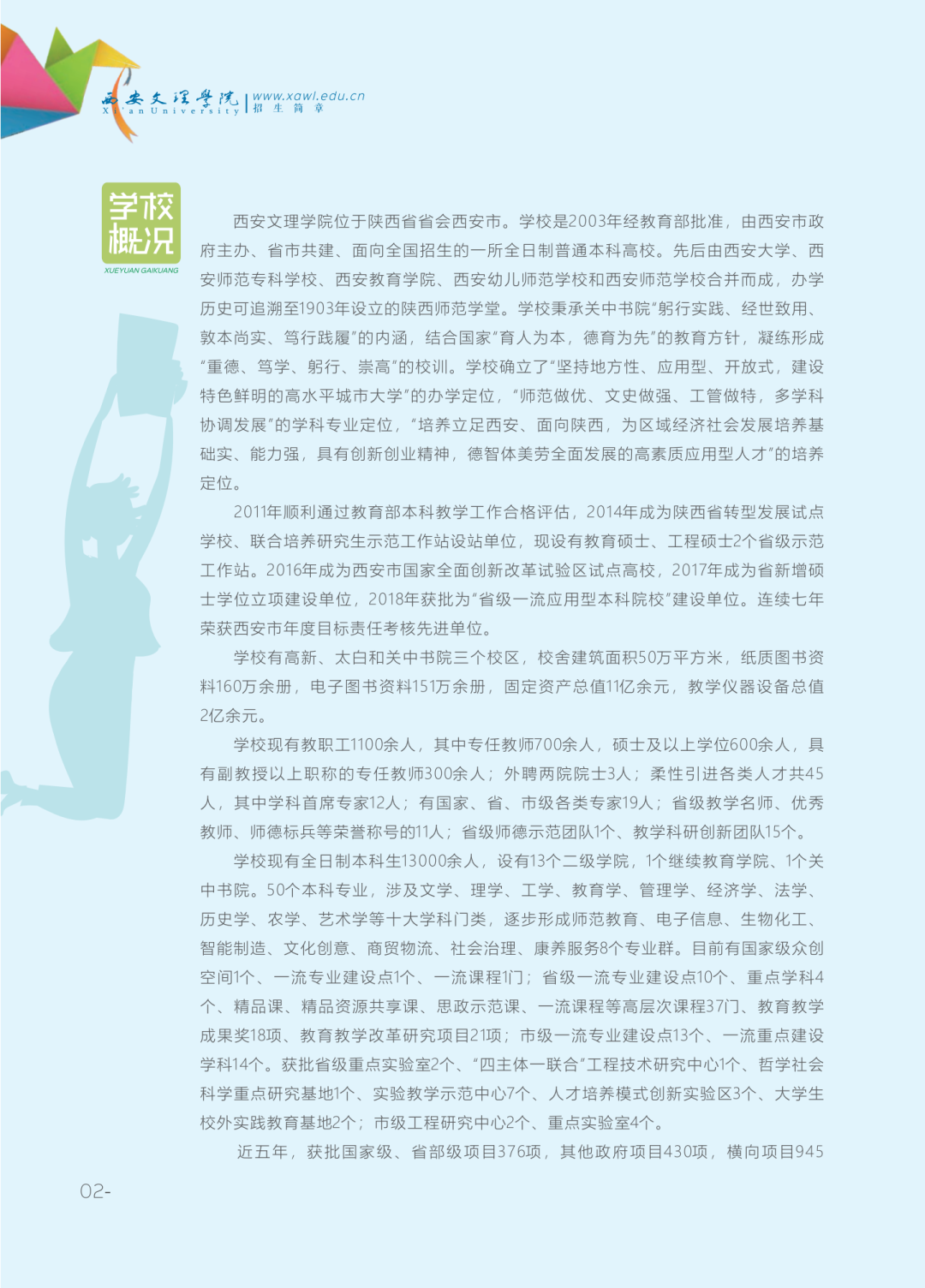 2026年西安文理学院招生章程