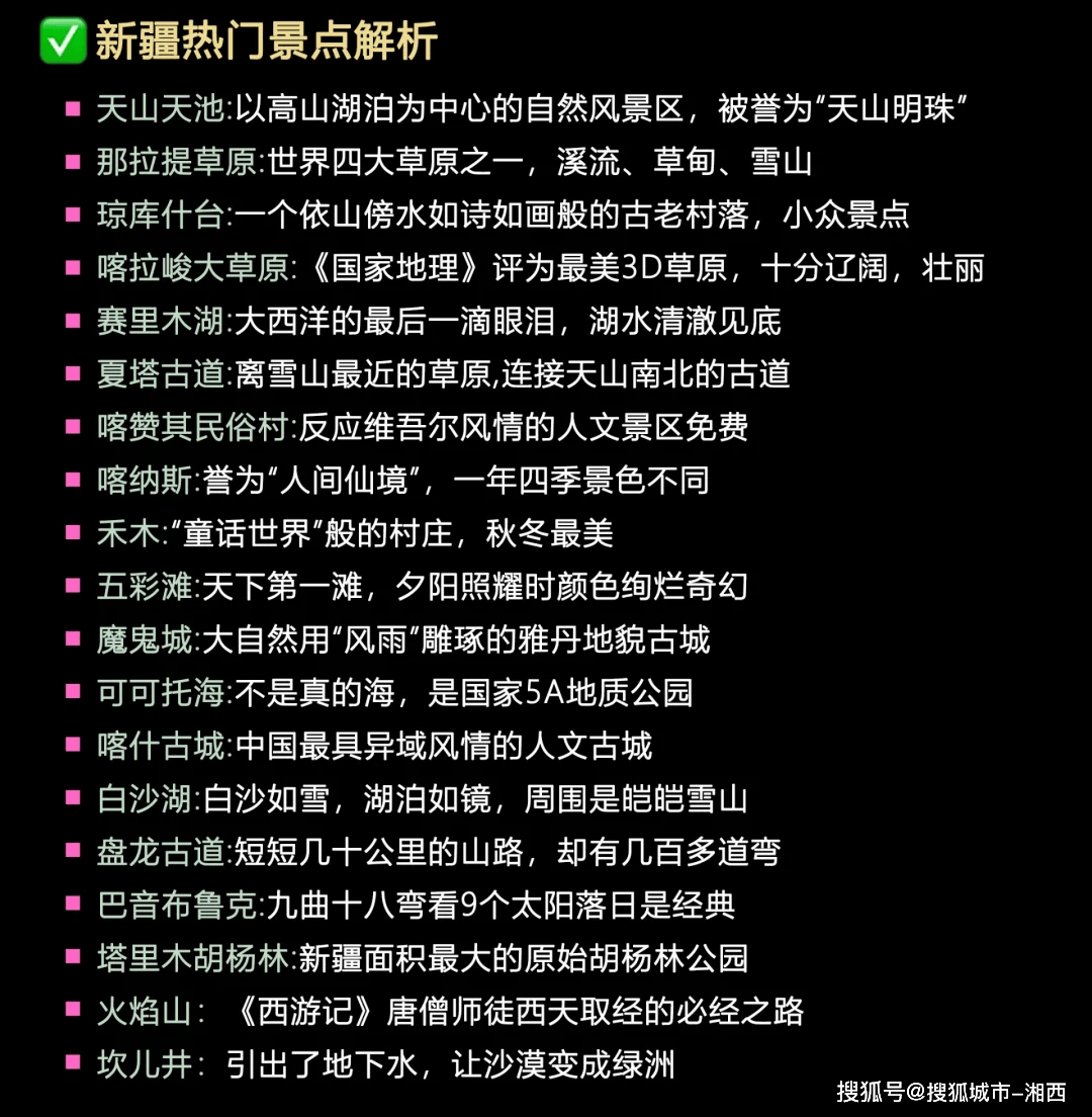 新疆最值得去的十大景点2026年本年度热度口碑双榜对比