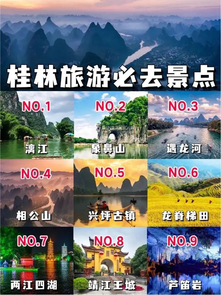 桂林十大最值得去的景点2026年本年度热度口碑双榜对比