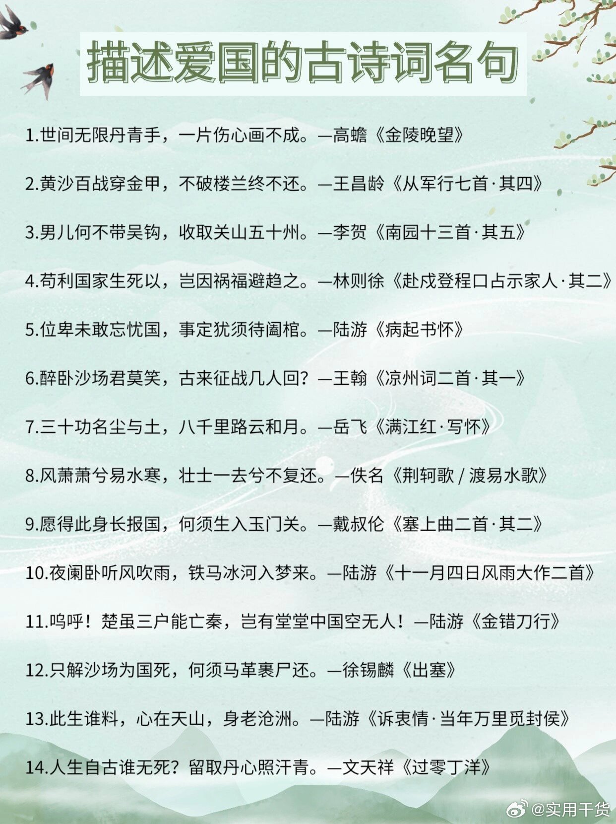 十首爱国诗歌赏析2026年本年度热度口碑双榜对比