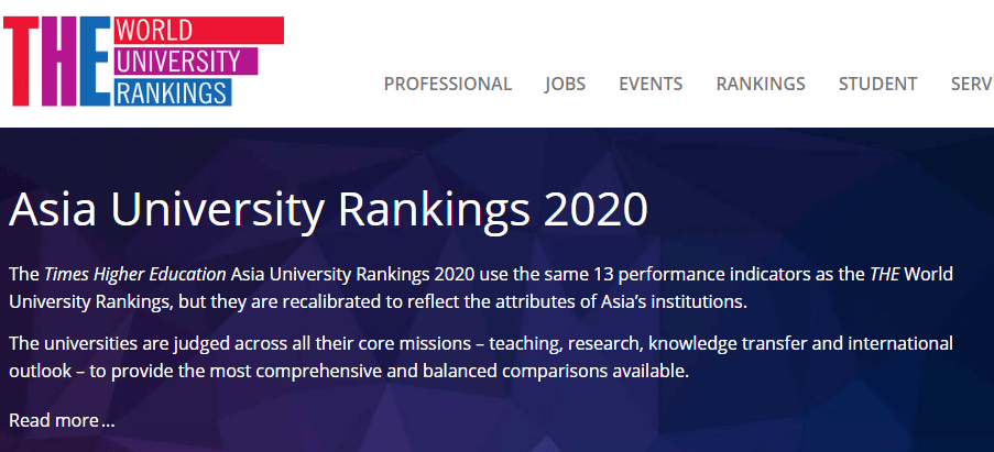 2020年泰晤士亚洲大学前十名2026年本年度热度口碑双榜对比